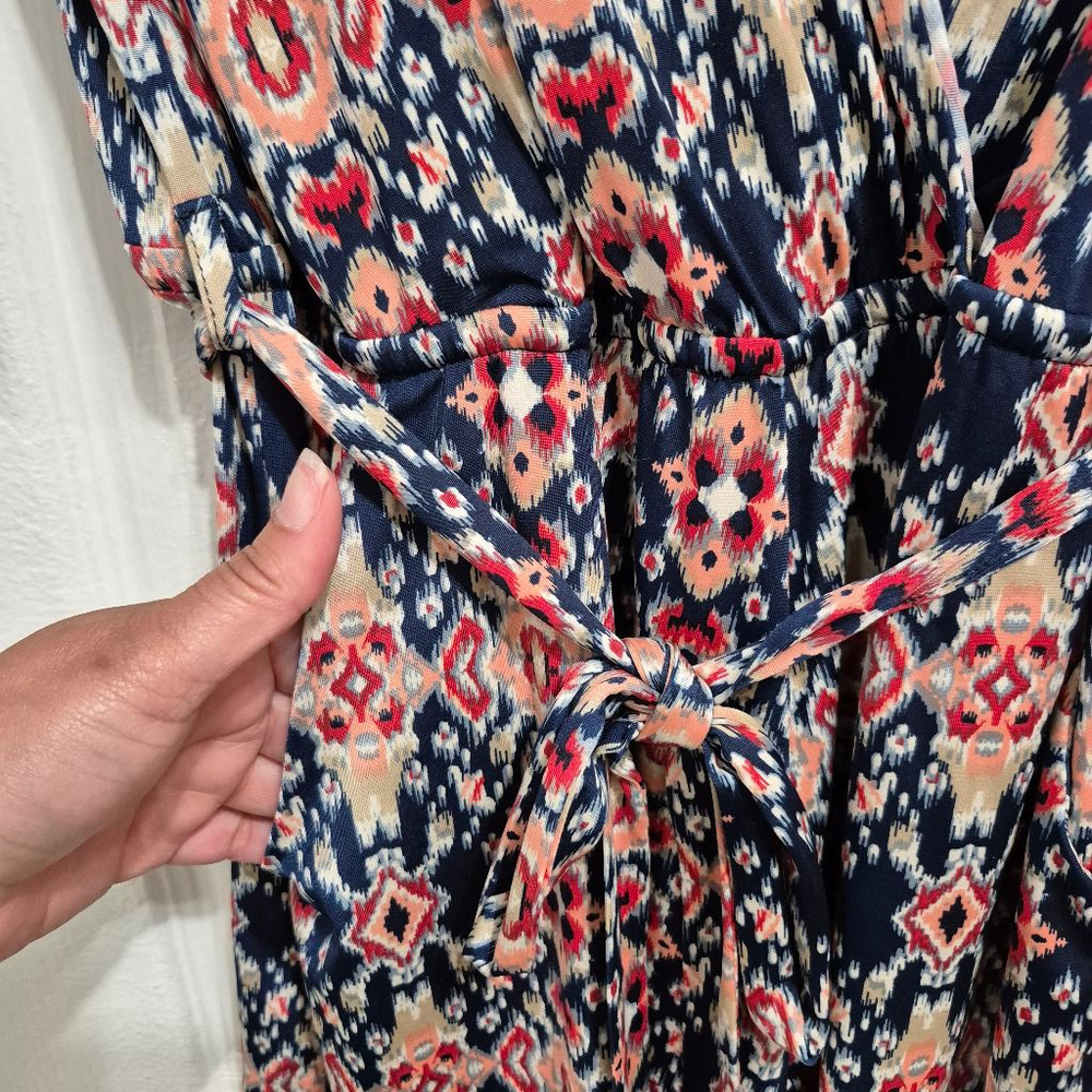 Veronicam Romper Size S Blue Red - Picture 5 of 9